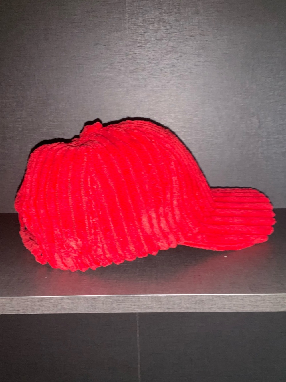 Cocus Pocus red corduroy ball cap